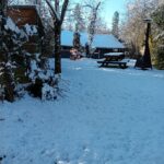 tuin sneeuwlandschap